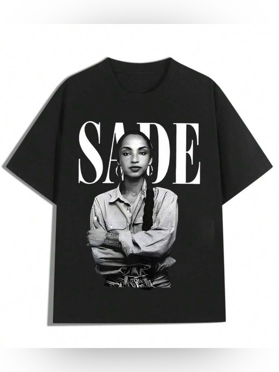 Tops - Black Sade Graphic Tee - Women's Casual Top